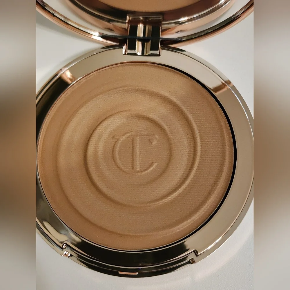 CHARLOTTE TILBURY BEAUTIFUL SKIN SUN-KISSED GLOW CREAM BRONZER 1 FAIR MAKEUP